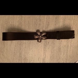 Silpada Flower Leather Belt - Medium- Preowned